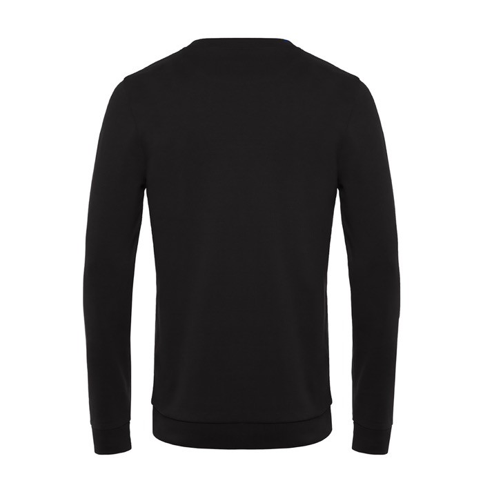 Jersey de cuello redondo de algodón entallado 280 g/m2 B&C color negro vista detalle 2