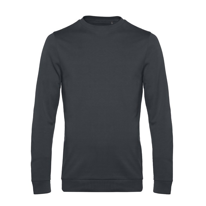 Jersey de cuello redondo de algodón entallado 280 g/m2 B&C color gris oscuro