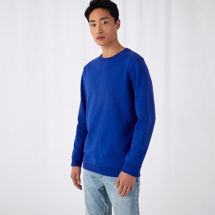 Jersey de cuello redondo de algodón entallado 280 g/m2 B&C vista 1