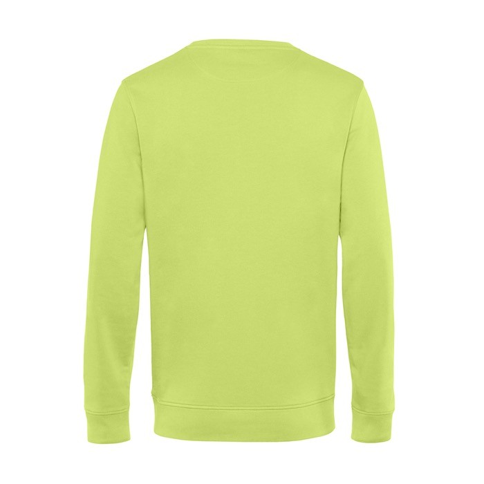 Sudadera de cuello redondo de algodón orgánico 280 g/m2 B&C vista detalle 2