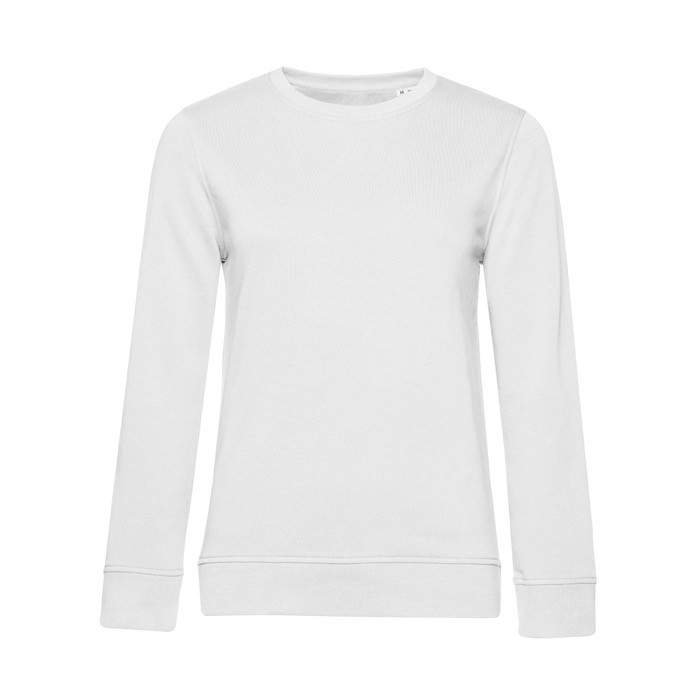 Sudadera para mujer de manga larga en algodón 280 g/m2 B&C color blanco Sudadera para mujer de manga larga en algodón 280 g/m2 B&C color blanco