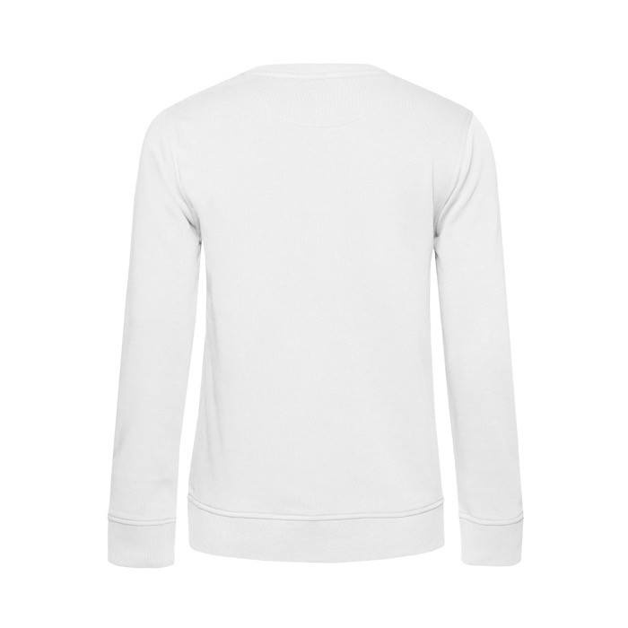 Sudadera para mujer de manga larga en algodón 280 g/m2 B&C color blanco vista 2 Sudadera para mujer de manga larga en algodón 280 g/m2 B&C color blanco vista 2