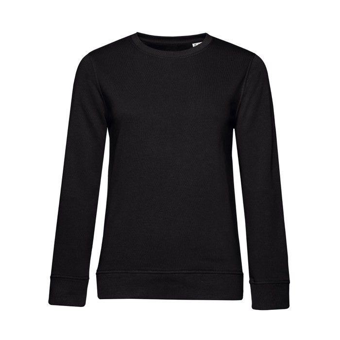 Sudadera para mujer de manga larga en algodón 280 g/m2 B&C color negro Sudadera para mujer de manga larga en algodón 280 g/m2 B&C color negro