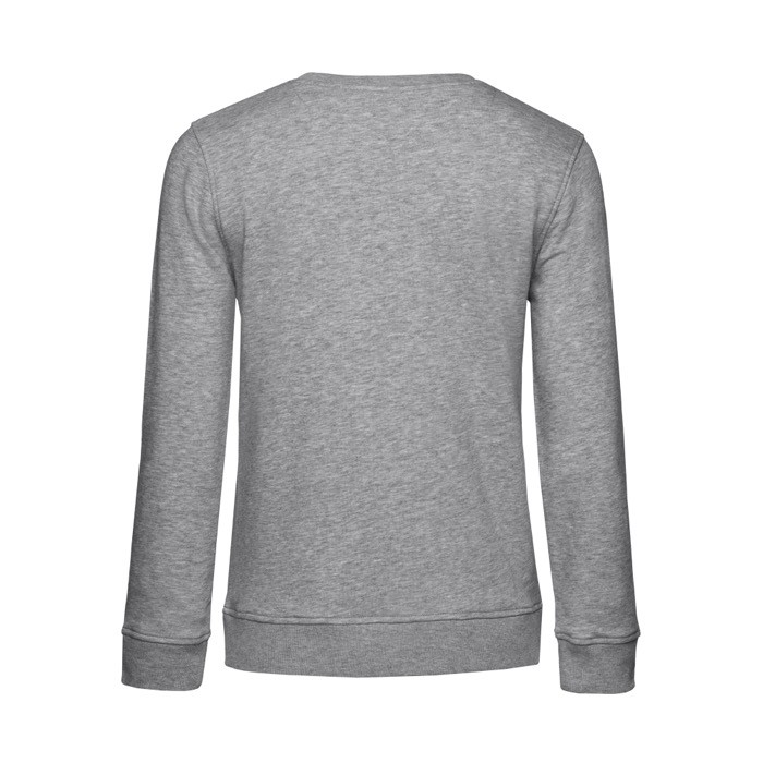 Sudadera para mujer de manga larga en algodón 280 g/m2 B&C color gris claro vista detalle 2 Sudadera para mujer de manga larga en algodón 280 g/m2 B&C color gris claro vista detalle 2