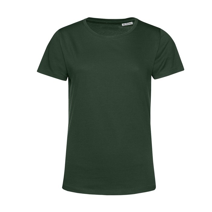 Camiseta de algodón orgánico para mujer manga corta 150 g/m2 B&C color verde bosque