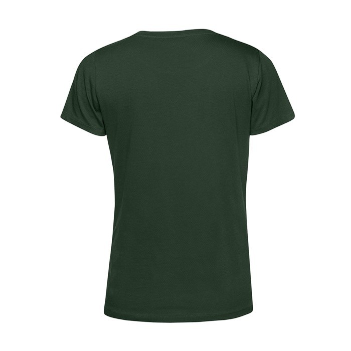 Camiseta de algodón orgánico para mujer manga corta 150 g/m2 B&C color verde bosque vista detalle 2