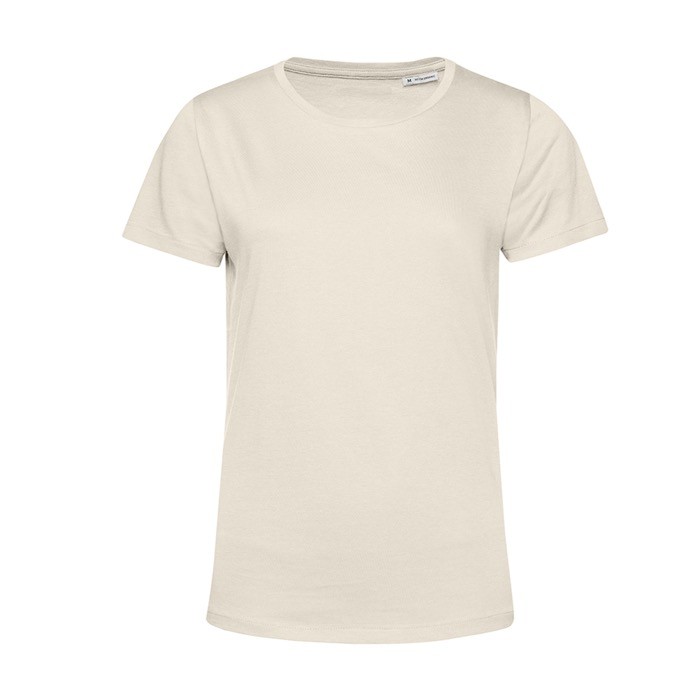 Camiseta de algodón orgánico para mujer manga corta 150 g/m2 B&C color blanco roto