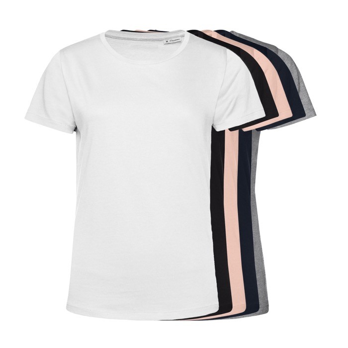 Camiseta de algodón orgánico para mujer manga corta 150 g/m2 B&C vista detalle 7