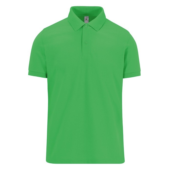 Polo clásico unisex de algodón en manga corta 180 g/m2 B&C color verde manzana