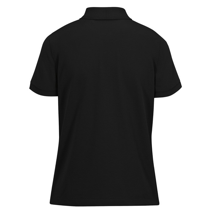 Polo clásico de algodón para mujer de manga corta 180 g/m2 B&C color negro vista detalle 2