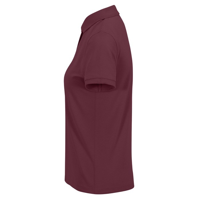 Polo clásico de algodón para mujer de manga corta 180 g/m2 B&C color burdeos