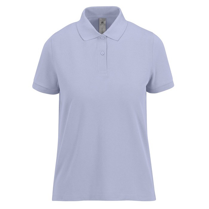 Polo clásico de algodón para mujer de manga corta 180 g/m2 B&C color lavanda