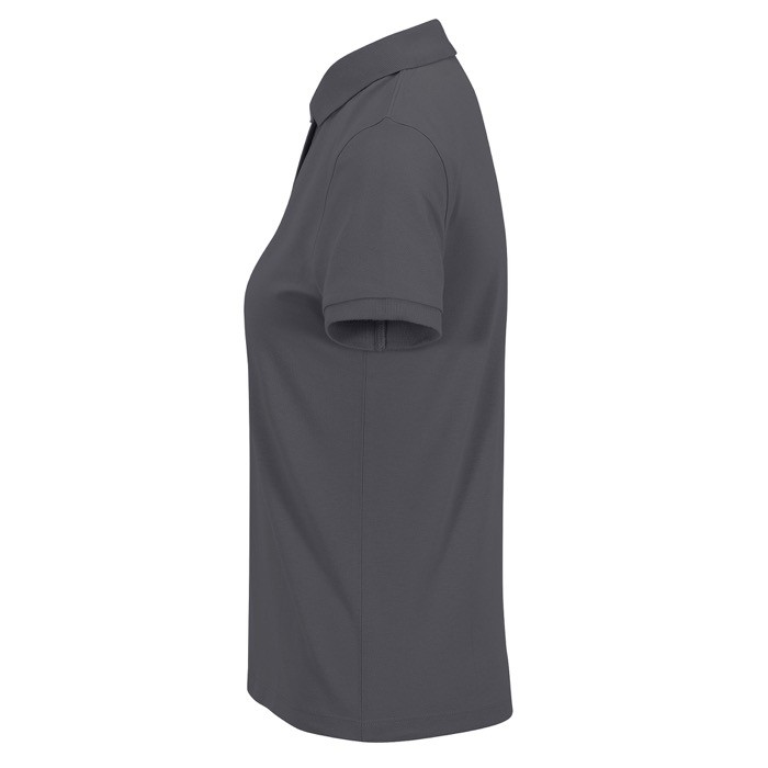 Polo clásico de algodón para mujer de manga corta 180 g/m2 B&C color gris oscuro