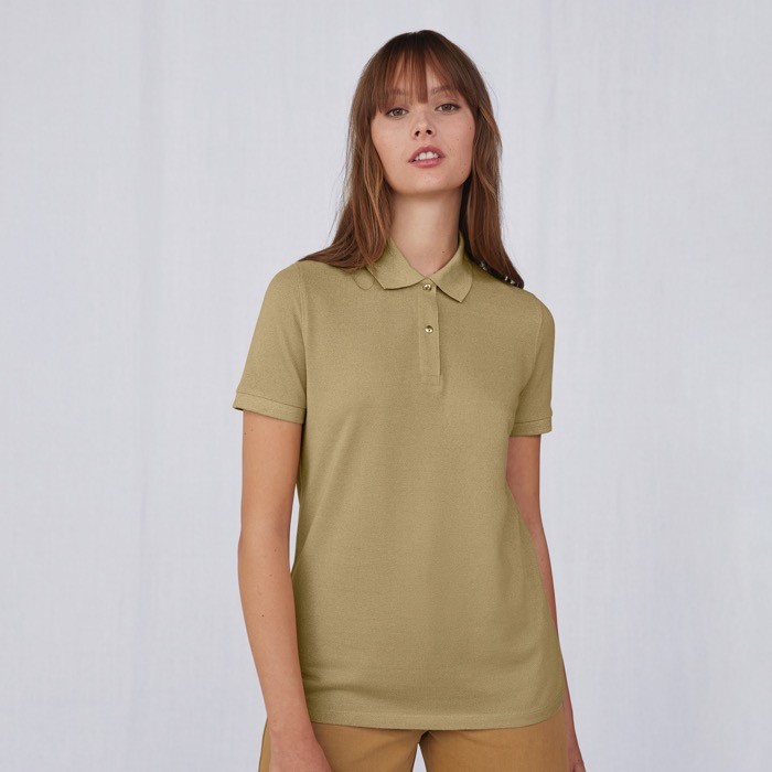 Polo clásico de algodón para mujer de manga corta 180 g/m2 B&C vista 4