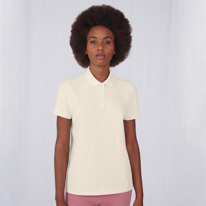 Polo clásico de algodón para mujer de manga corta 180 g/m2 B&C vista 5