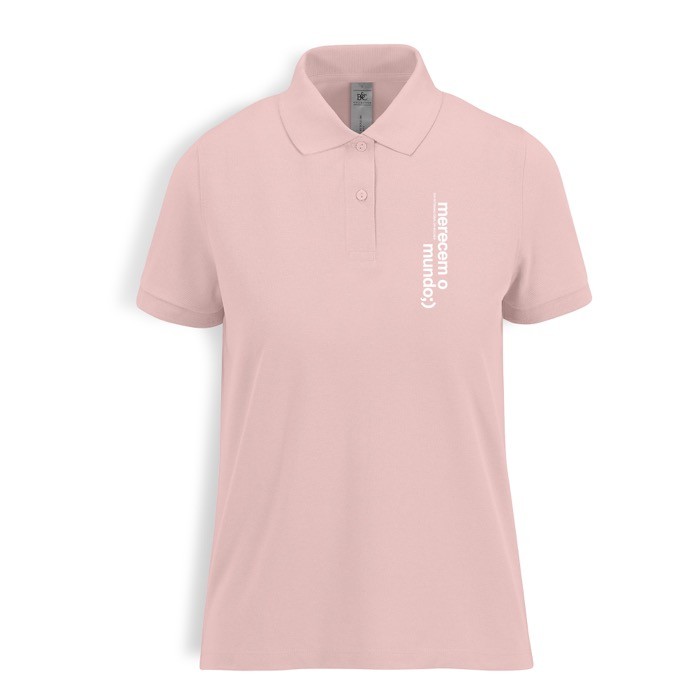 Polo clásico de algodón para mujer de manga corta 180 g/m2 B&C