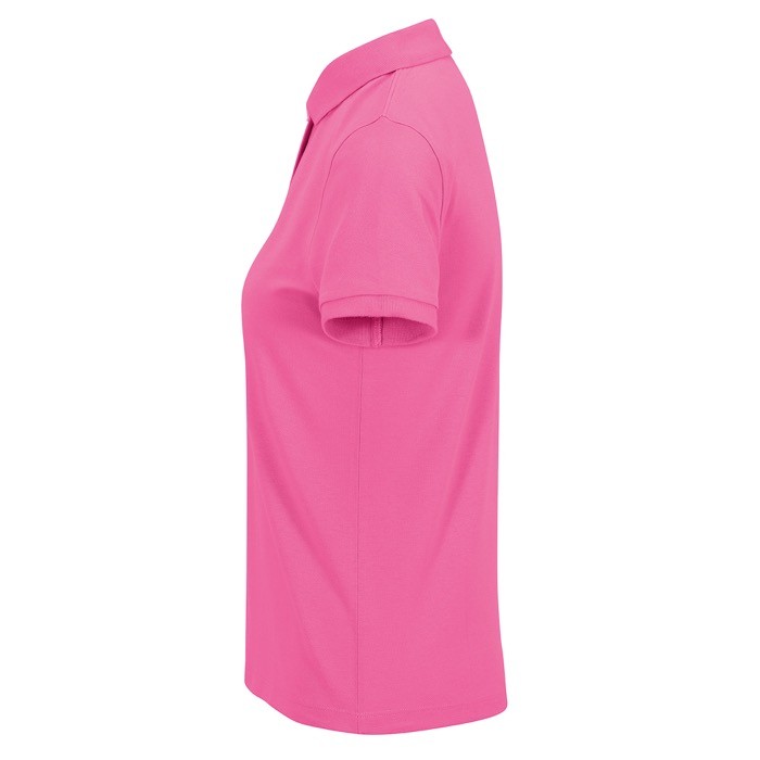 Polo clásico de algodón para mujer de manga corta 180 g/m2 B&C color rosa