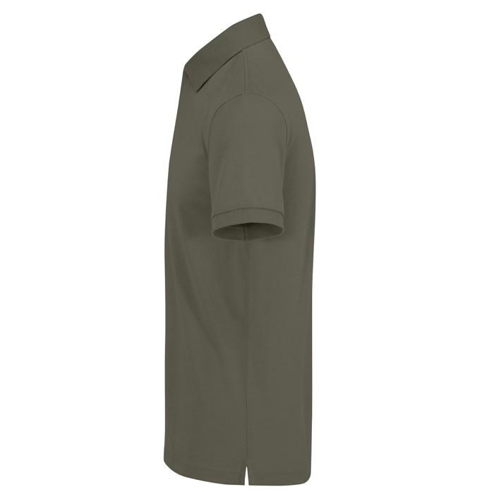 Polo básico unisex de algodón de manga corta 210 g/m2 B&C color verde militar Polo básico unisex de algodón de manga corta 210 g/m2 B&C color verde militar