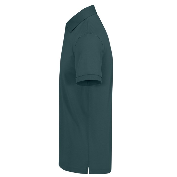 Polo básico unisex de algodón de manga corta 210 g/m2 B&C color verde oscuro Polo básico unisex de algodón de manga corta 210 g/m2 B&C color verde oscuro