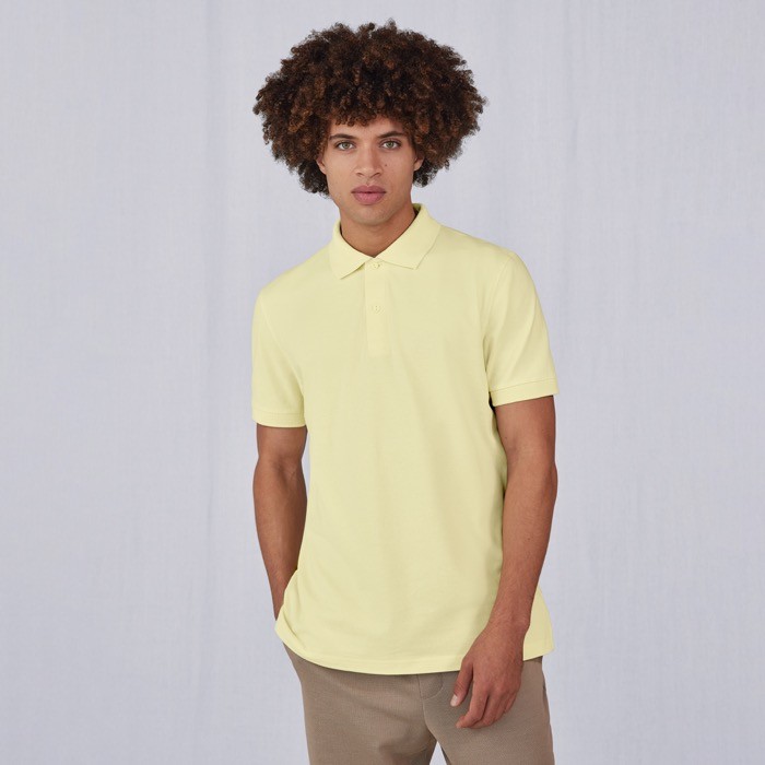 Polo básico unisex de algodón de manga corta 210 g/m2 B&C vista 2 Polo básico unisex de algodón de manga corta 210 g/m2 B&C vista 2