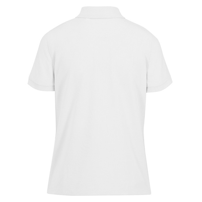 Polo básico de algodón para mujer de manga corta 210 g/m2 B&C color blanco vista detalle 2 Polo básico de algodón para mujer de manga corta 210 g/m2 B&C color blanco vista detalle 2