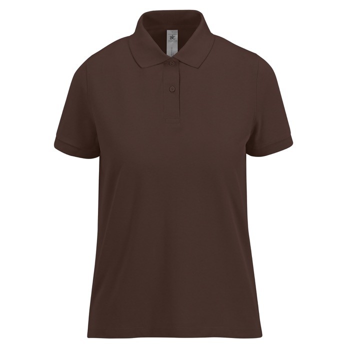 Polo básico de algodón para mujer de manga corta 210 g/m2 B&C Polo básico de algodón para mujer de manga corta 210 g/m2 B&C