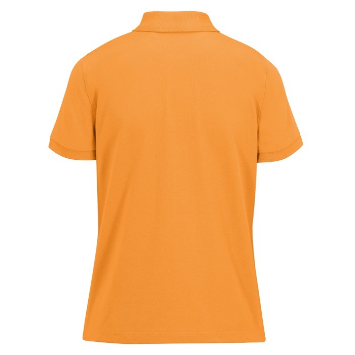 Polo básico de algodón para mujer de manga corta 210 g/m2 B&C color naranja vista detalle 2 Polo básico de algodón para mujer de manga corta 210 g/m2 B&C color naranja vista detalle 2