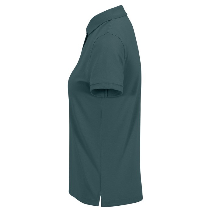 Polo básico de algodón para mujer de manga corta 210 g/m2 B&C color verde oscuro Polo básico de algodón para mujer de manga corta 210 g/m2 B&C color verde oscuro
