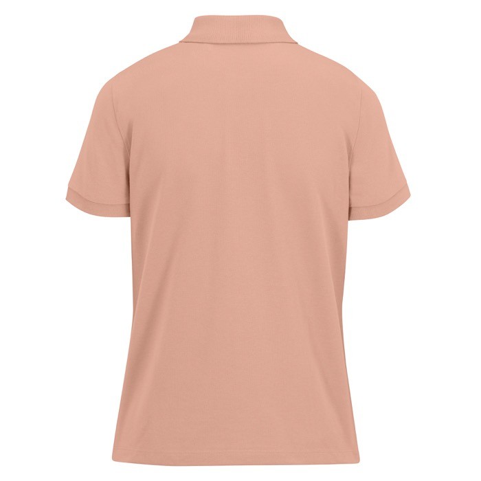 Polo básico de algodón para mujer de manga corta 210 g/m2 B&C color nude vista detalle 2 Polo básico de algodón para mujer de manga corta 210 g/m2 B&C color nude vista detalle 2