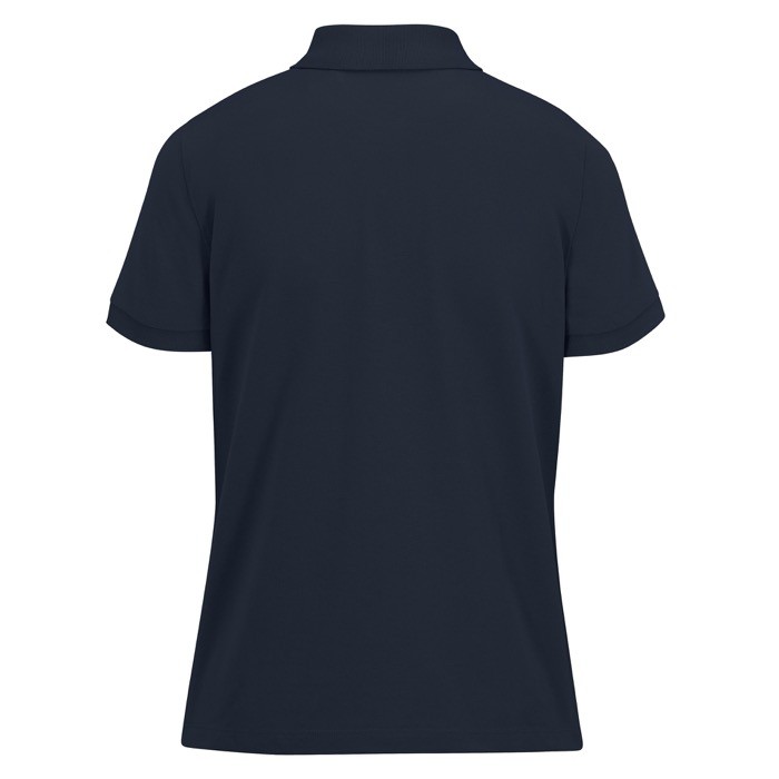 Polo básico de algodón para mujer de manga corta 210 g/m2 B&C color azul marino vista detalle 2 Polo básico de algodón para mujer de manga corta 210 g/m2 B&C color azul marino vista detalle 2