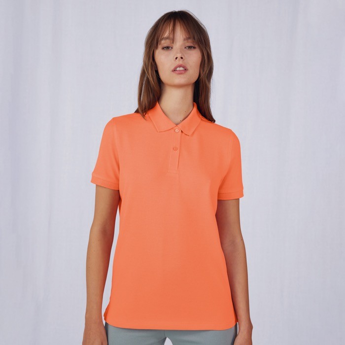 Polo básico de algodón para mujer de manga corta 210 g/m2 B&C vista 2 Polo básico de algodón para mujer de manga corta 210 g/m2 B&C vista 2