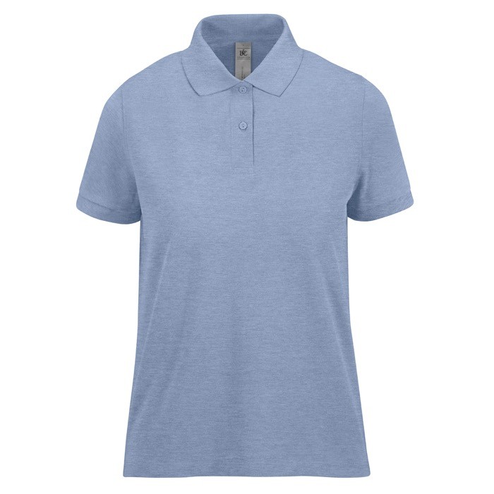 Polo básico de algodón para mujer de manga corta 210 g/m2 B&C Polo básico de algodón para mujer de manga corta 210 g/m2 B&C