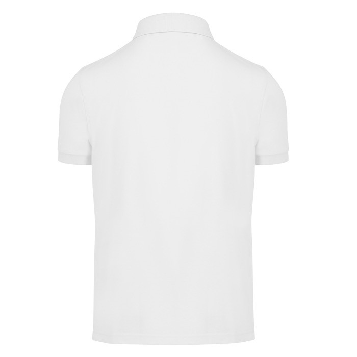 Polo de poliéster y algodón de colores manga corta 180 g/m2 B&C color blanco vista detalle 2 Polo de poliéster y algodón de colores manga corta 180 g/m2 B&C color blanco vista detalle 2