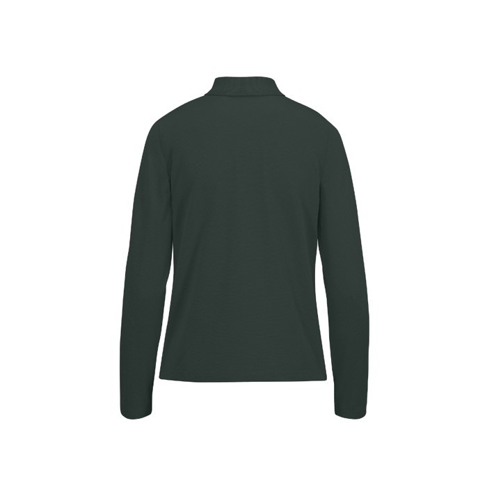 Polo clásico de algodón pique para mujer manga larga 180 g/m2 B&C color verde bosque vista detalle 2 Polo clásico de algodón pique para mujer manga larga 180 g/m2 B&C color verde bosque vista detalle 2