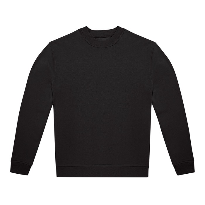 Sudadera unisex de algodón y poliéster con cuello redondo 280 g/m2 B&C color negro vista 11 Sudadera unisex de algodón y poliéster con cuello redondo 280 g/m2 B&C color negro vista 11