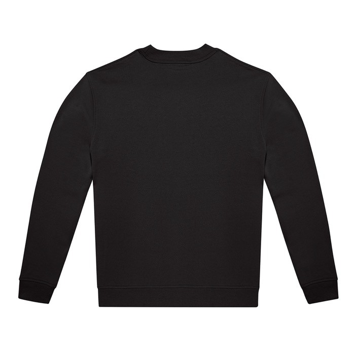 Sudadera unisex de algodón y poliéster con cuello redondo 280 g/m2 B&C color negro vista detalle 2 Sudadera unisex de algodón y poliéster con cuello redondo 280 g/m2 B&C color negro vista detalle 2