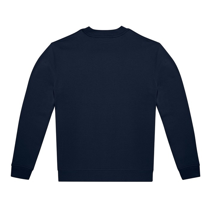 Sudadera unisex de algodón y poliéster con cuello redondo 280 g/m2 B&C color azul marino vista detalle 2 Sudadera unisex de algodón y poliéster con cuello redondo 280 g/m2 B&C color azul marino vista detalle 2