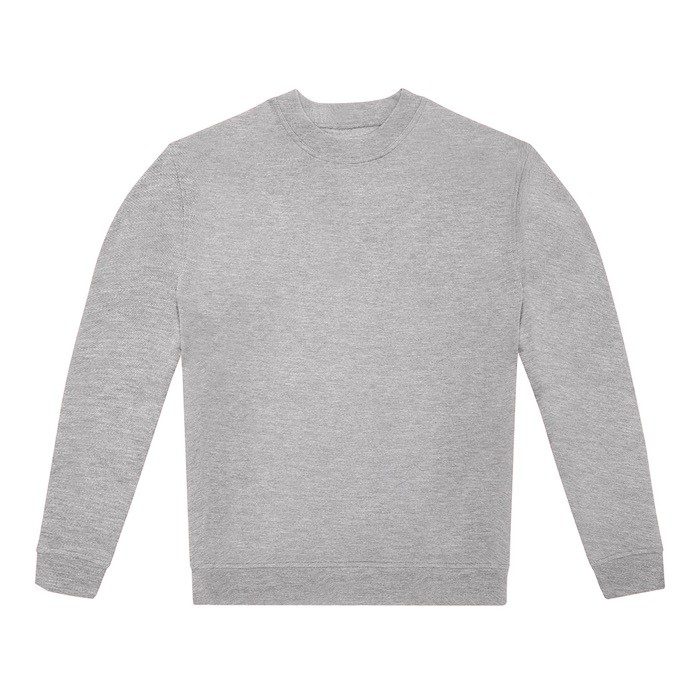 Sudadera unisex de algodón y poliéster con cuello redondo 280 g/m2 B&C color gris jaspeado Sudadera unisex de algodón y poliéster con cuello redondo 280 g/m2 B&C color gris jaspeado