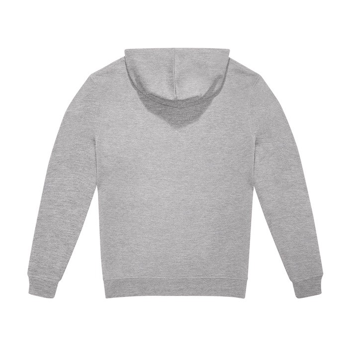 Sudadera sostenible unisex con capucha y corte relajado 280 g/m2 B&C color gris jaspeado vista detalle 2 Sudadera sostenible unisex con capucha y corte relajado 280 g/m2 B&C color gris jaspeado vista detalle 2