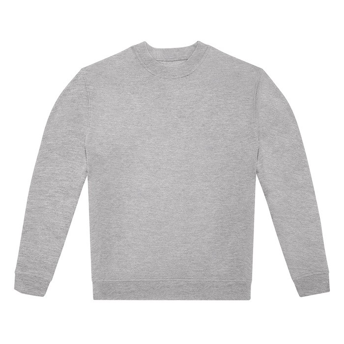 Sudadera unisex de materiales eco con corte casual 280 g/m2 B&C color gris jaspeado Sudadera unisex de materiales eco con corte casual 280 g/m2 B&C color gris jaspeado