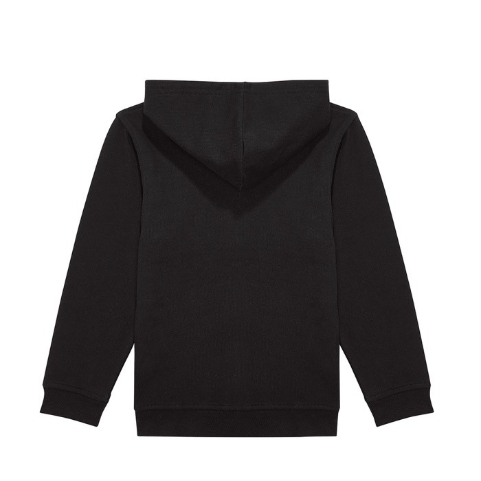 Sudadera hoodie con capucha y cremallera de algodón 280 g/m2 B&C color negro vista detalle 2 Sudadera hoodie con capucha y cremallera de algodón 280 g/m2 B&C color negro vista detalle 2