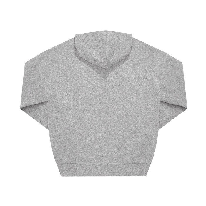 Sudadera unisex ecológica oversized con capucha 350 g/m2 B&C color gris jaspeado vista detalle 2 Sudadera unisex ecológica oversized con capucha 350 g/m2 B&C color gris jaspeado vista detalle 2