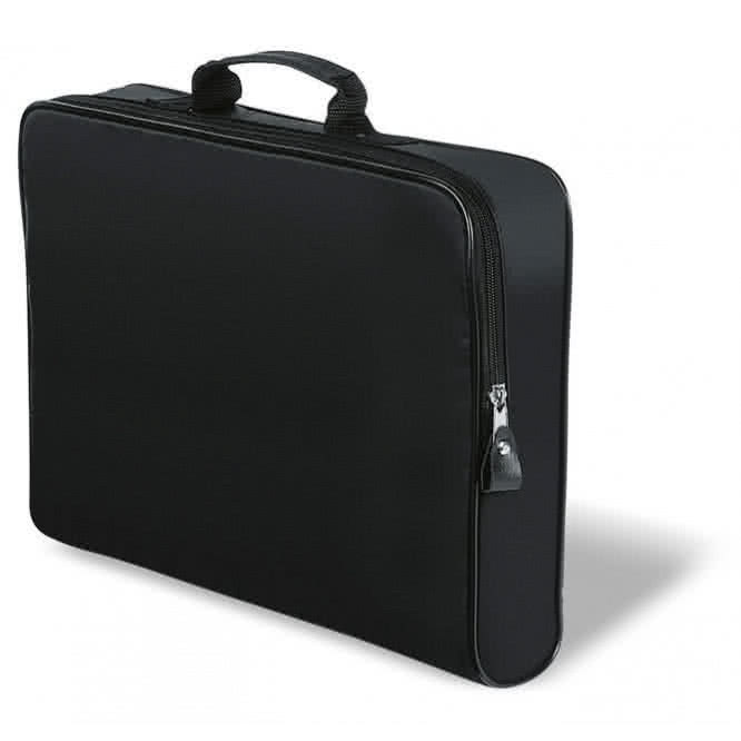 Bolsa portadocumentos con cremallera en color Negro Bolsa portadocumentos con cremallera en color Negro