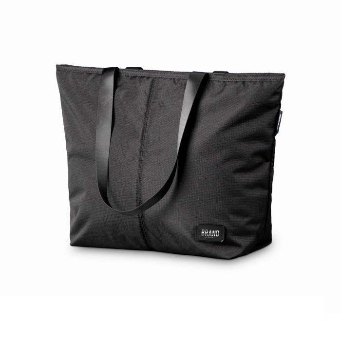 Bolsa térmica hecha con plástico reciclado de los océanos 180 g/m2 vista con logo impreso Bolsa térmica hecha con plástico reciclado de los océanos 180 g/m2 vista con logo impreso