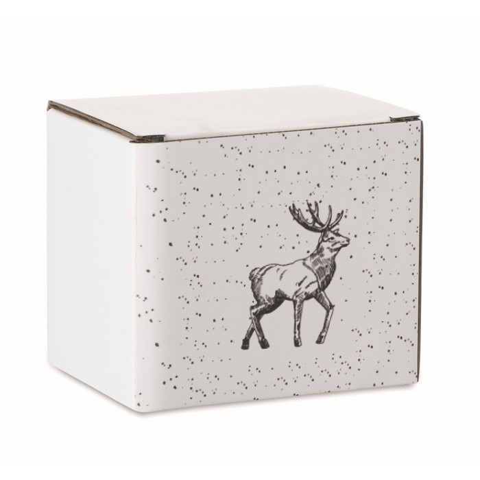 Taza de cerámica con diseño navideño y asa a juego 300ml color negro tercera vista Taza de cerámica con diseño navideño y asa a juego 300ml color negro tercera vista