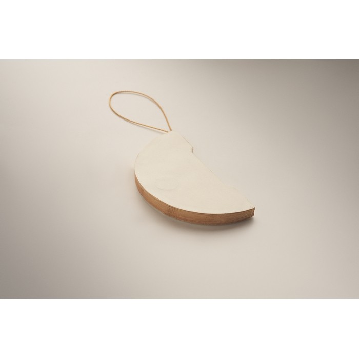 Adorno de papel plegable en forma de bola de Navidad personalizable color beige vista fotografía tercera vista Adorno de papel plegable en forma de bola de Navidad personalizable color beige vista fotografía tercera vista