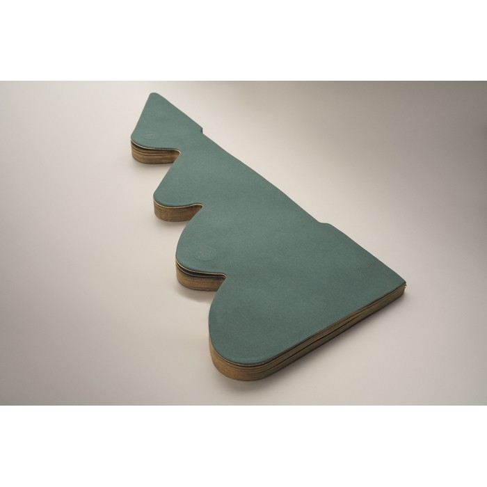 Adorno de papel plegable en forma de árbol de Navidad personalizable color verde vista fotografía tercera vista Adorno de papel plegable en forma de árbol de Navidad personalizable color verde vista fotografía tercera vista