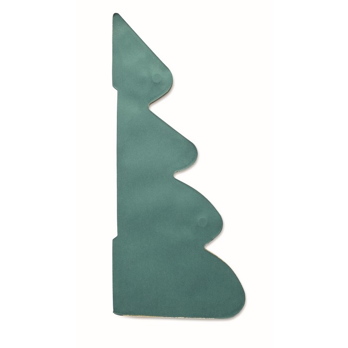 Adorno de papel plegable en forma de árbol de Navidad personalizable color verde quinta vista Adorno de papel plegable en forma de árbol de Navidad personalizable color verde quinta vista