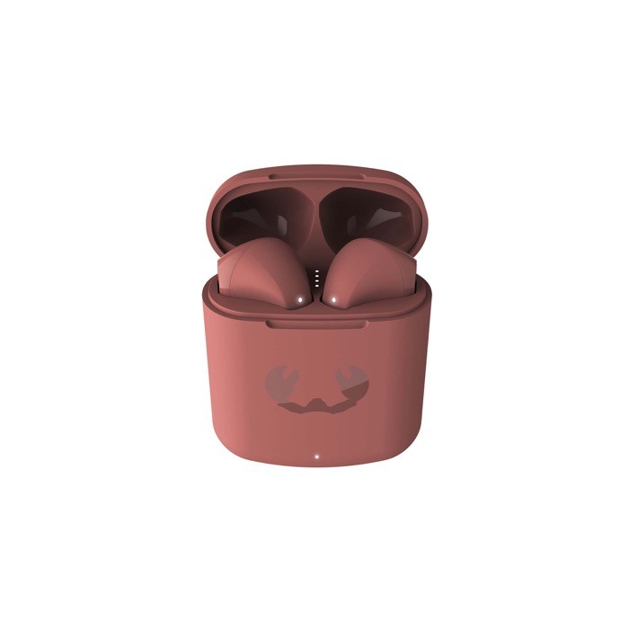 Auriculares BT Twins Core Fresh 'n Rebel con control táctil y carga rápida color rojo desaturado vista principal