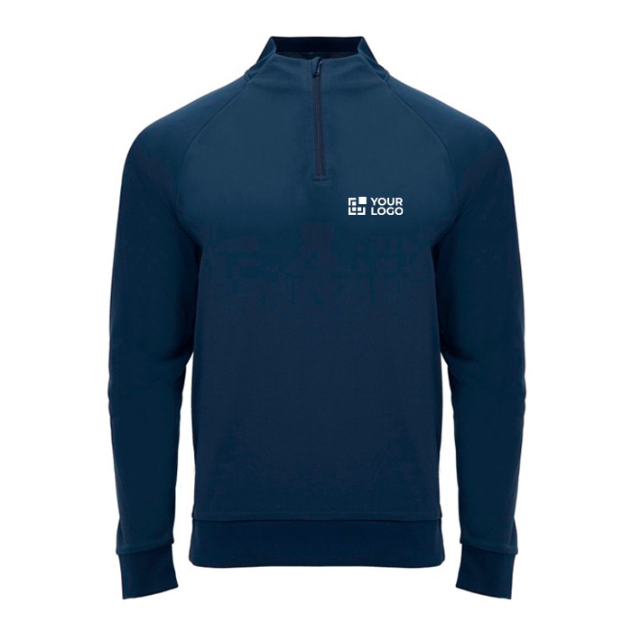 Sudadera de poliéster con media cremallera 200 g/m2 Roly Direct Epiro vista principal